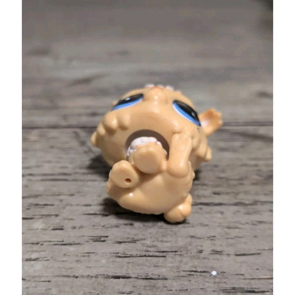 LPS Littlest Pet Shop #3-159 Angora Bunny Rabbit Tan Blonde Blue Eyes